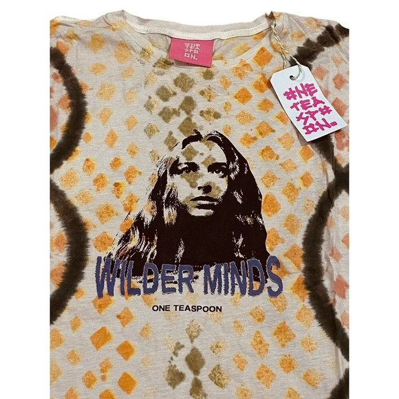 ONE TEASPOON Wilder Minds Tee Shirt Size Small - Picture 3 of 13